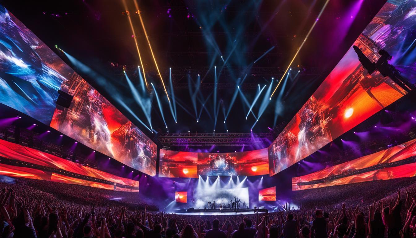 Video walls for concerts in Roswell
