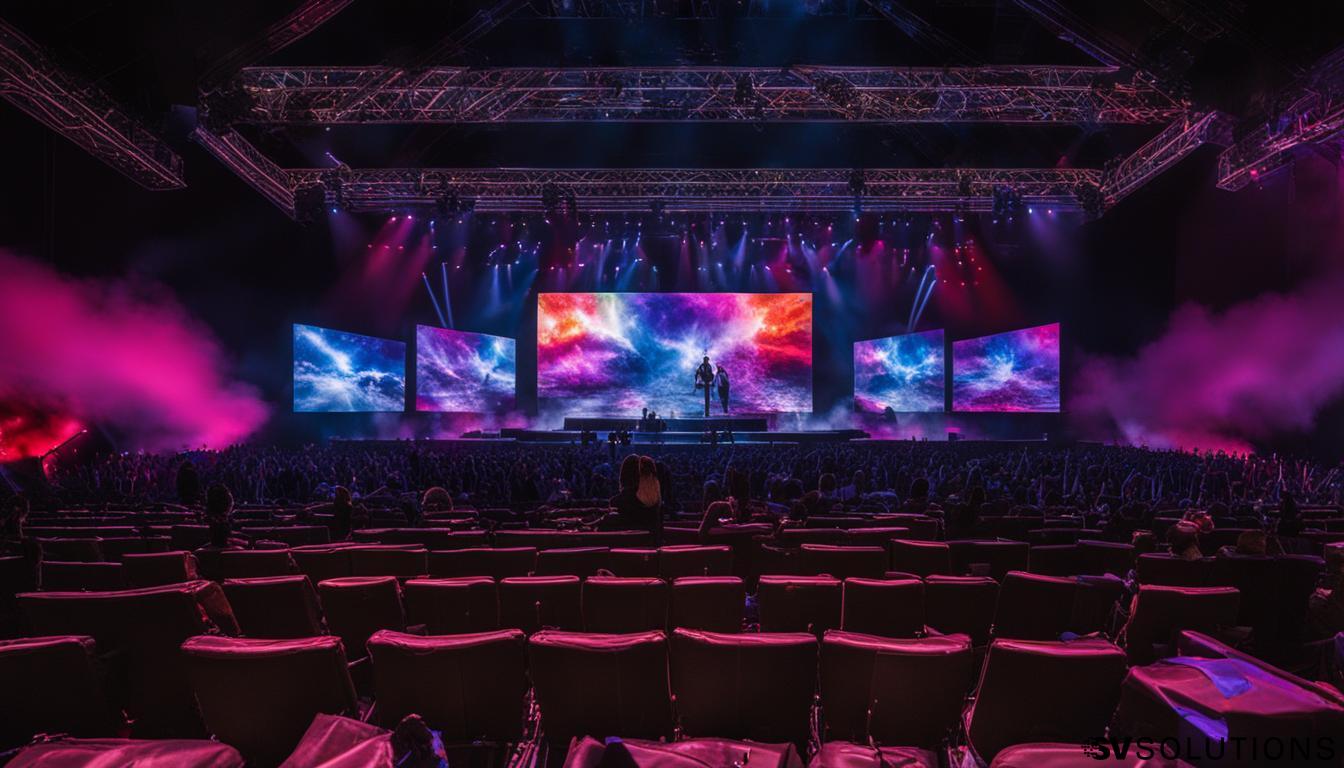 Video walls for concerts in Waltham