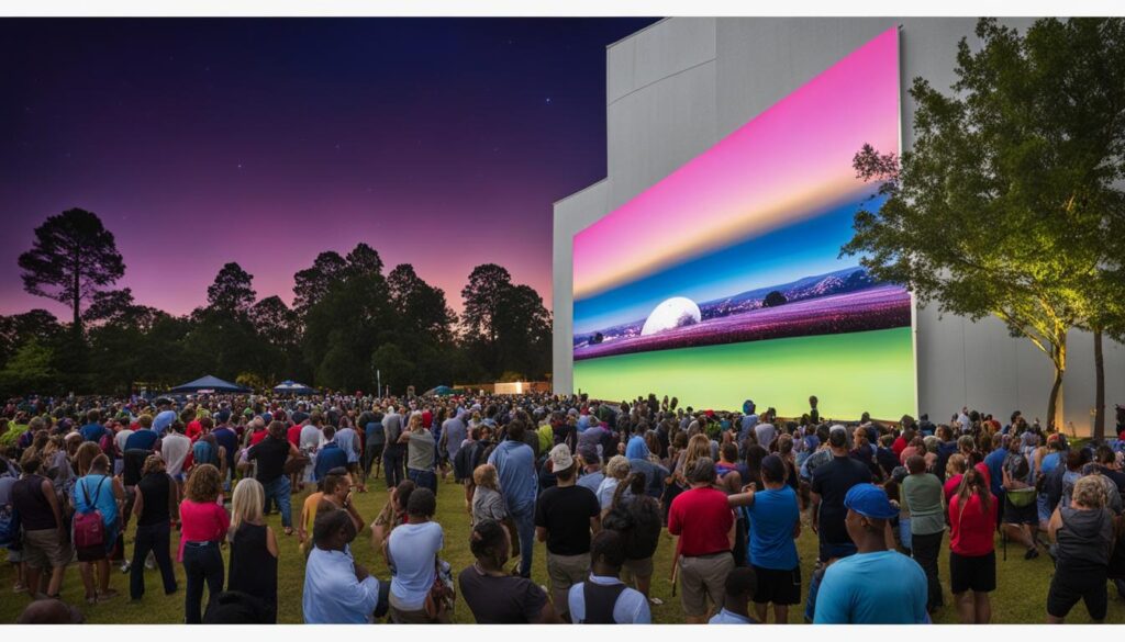 Warner Robins portable LED wall