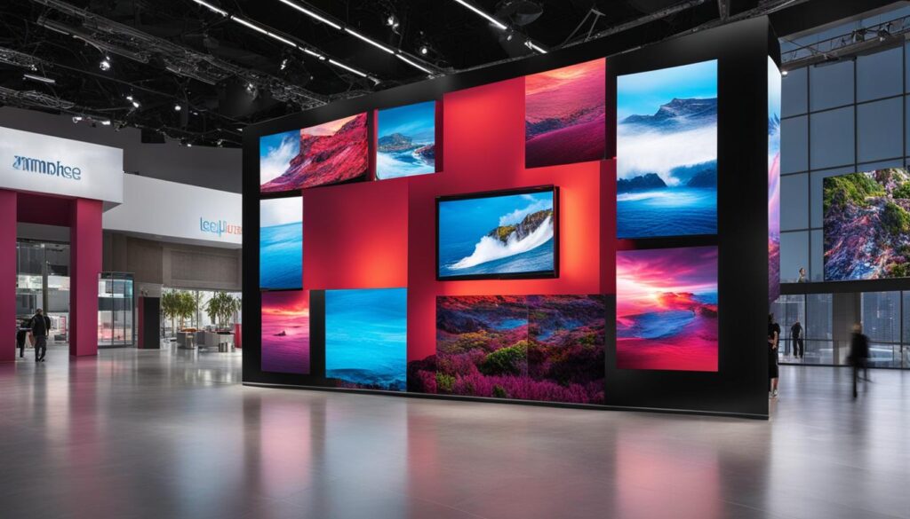 captivating LED video wall