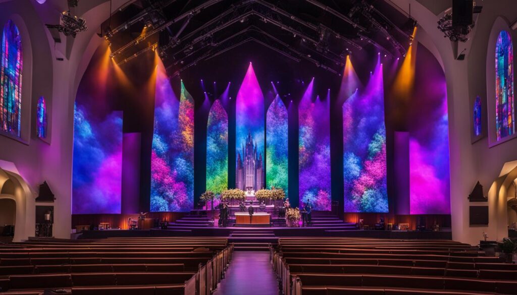 church LED wall