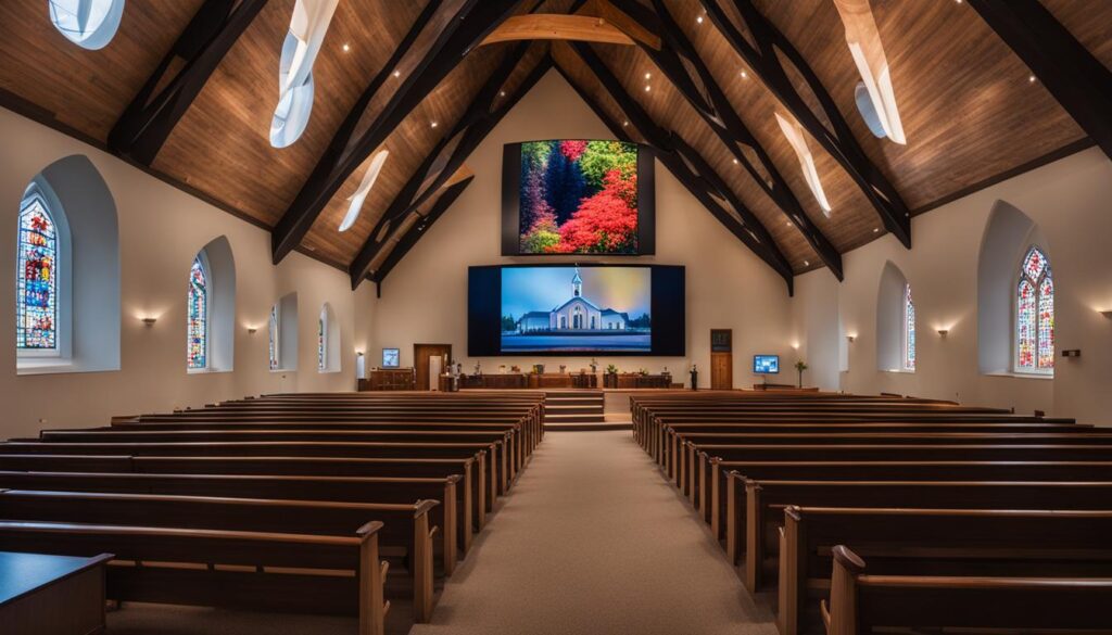 church digital signage solutions