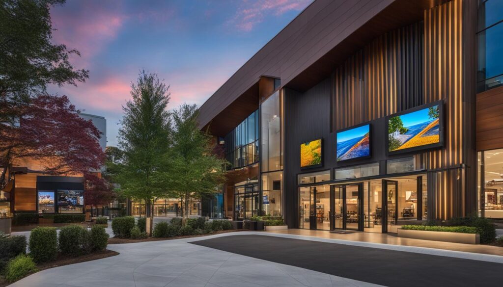 digital signage installation