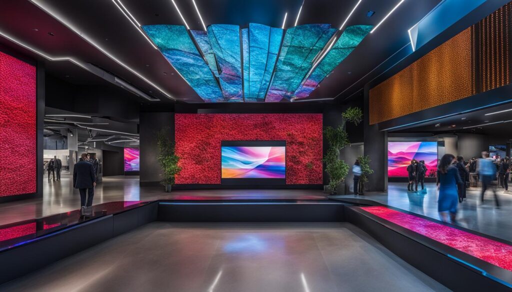 high-definition LED video walls