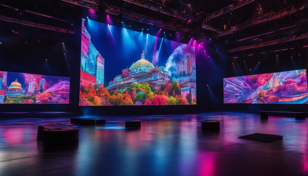 high-resolution LED screens