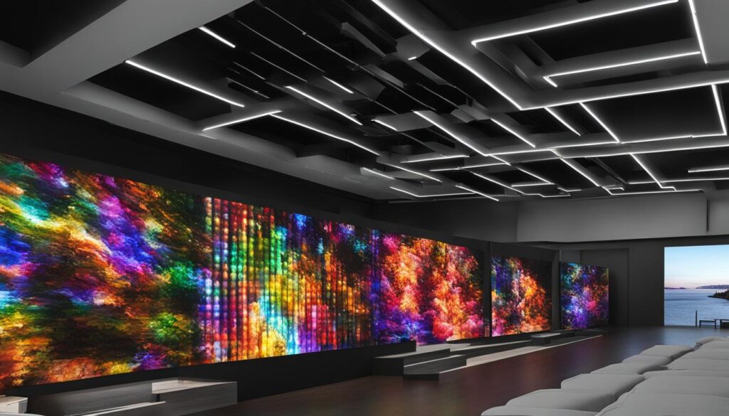 high-resolution LED wall