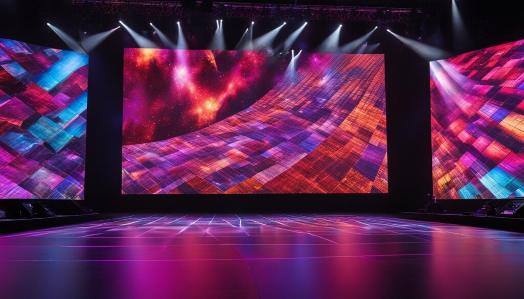 large LED wall