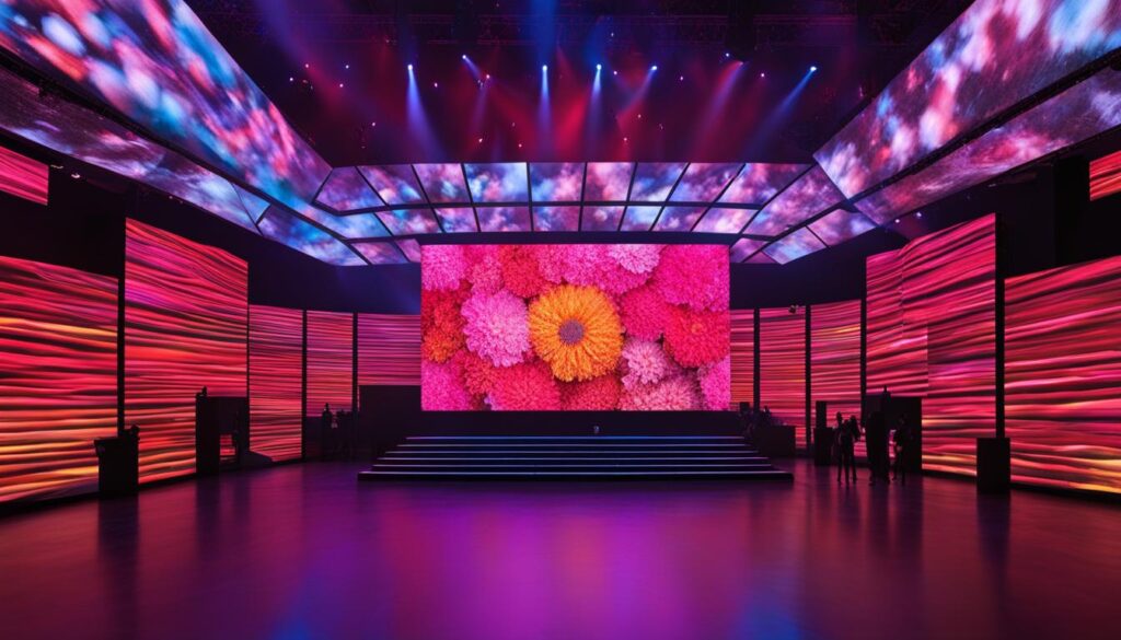 large LED wall large LED wall