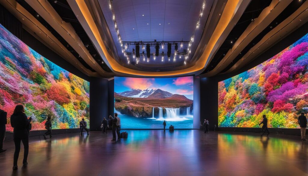 large LED wall large LED wall