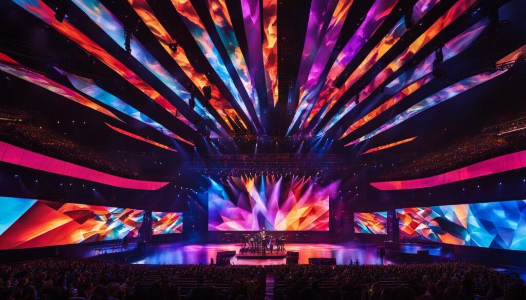 large LED wall large LED wall