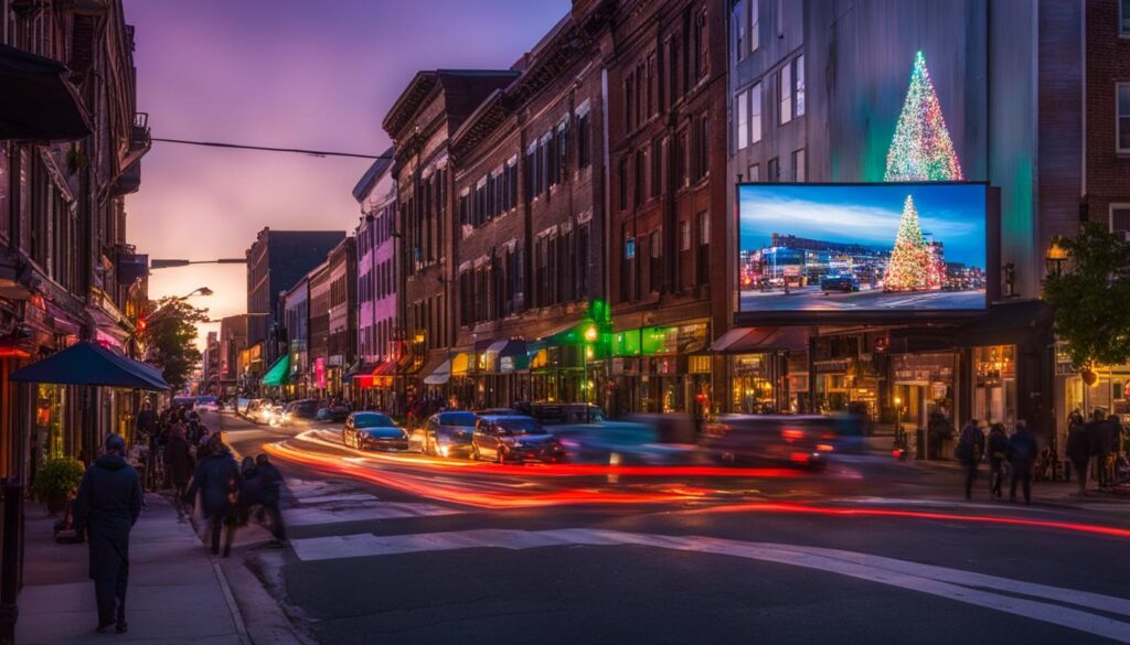outdoor LED display in New Bedford