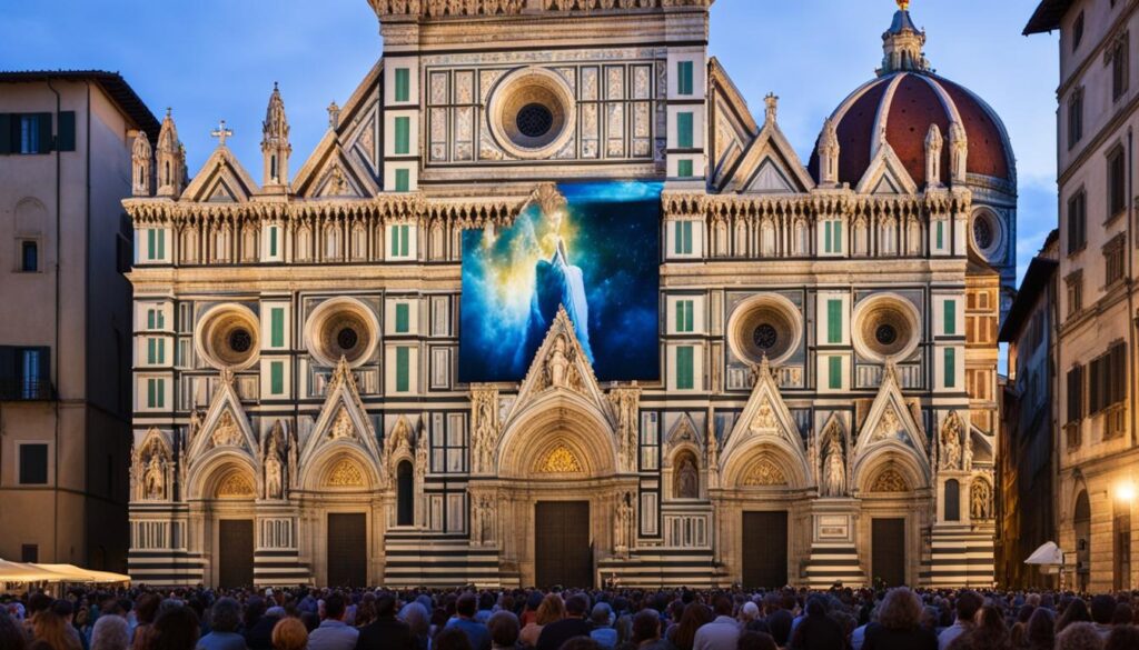 outdoor LED screen for church in Florence