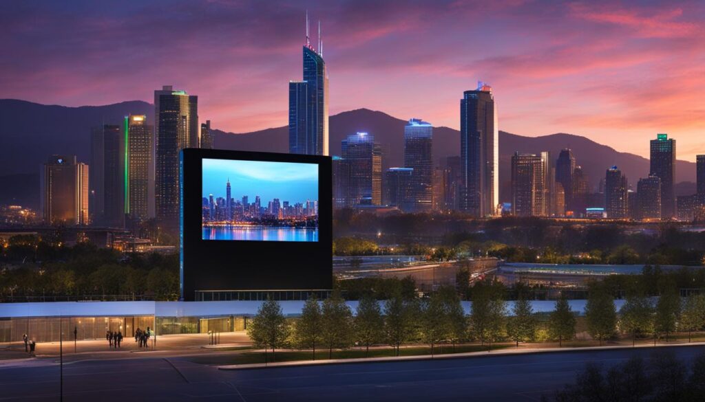 outdoor LED screen in Aurora