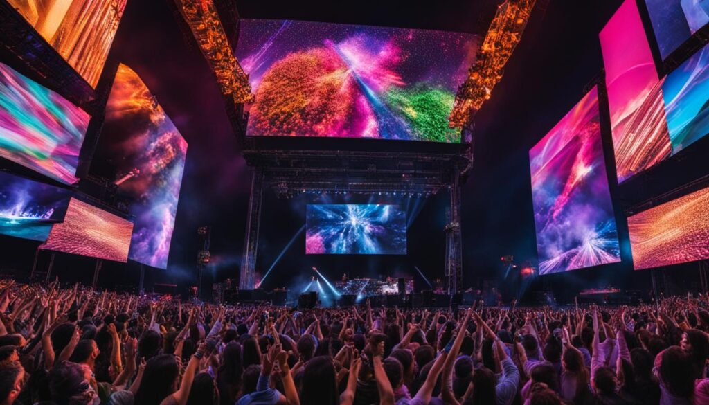 outdoor video walls for concerts