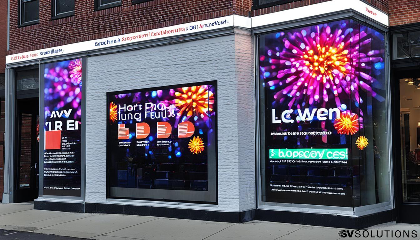 LED Wall for Storefront Advertising in New Haven