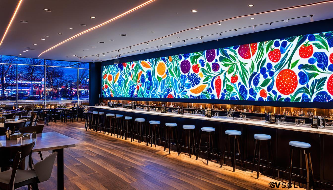 LED Wall for Restaurants, Cafes and Bars in Hartford