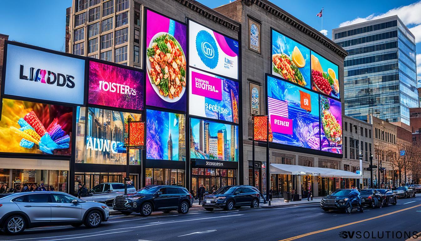 LED Wall for Storefront Advertising in Hartford