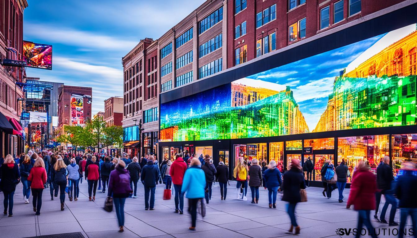 LED Wall for Storefront Advertising in Omaha