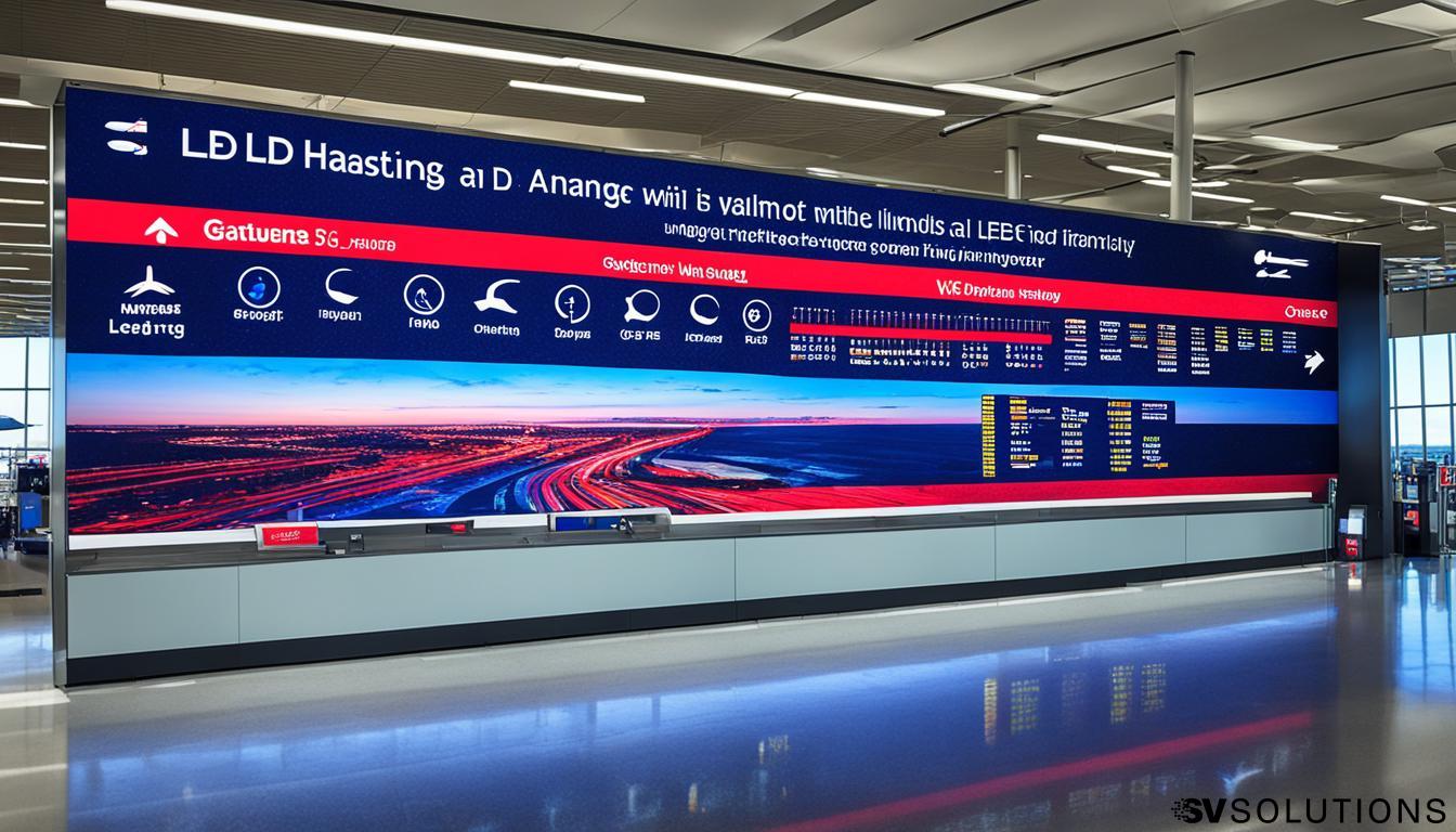 LED Wall for Airports in Hastings