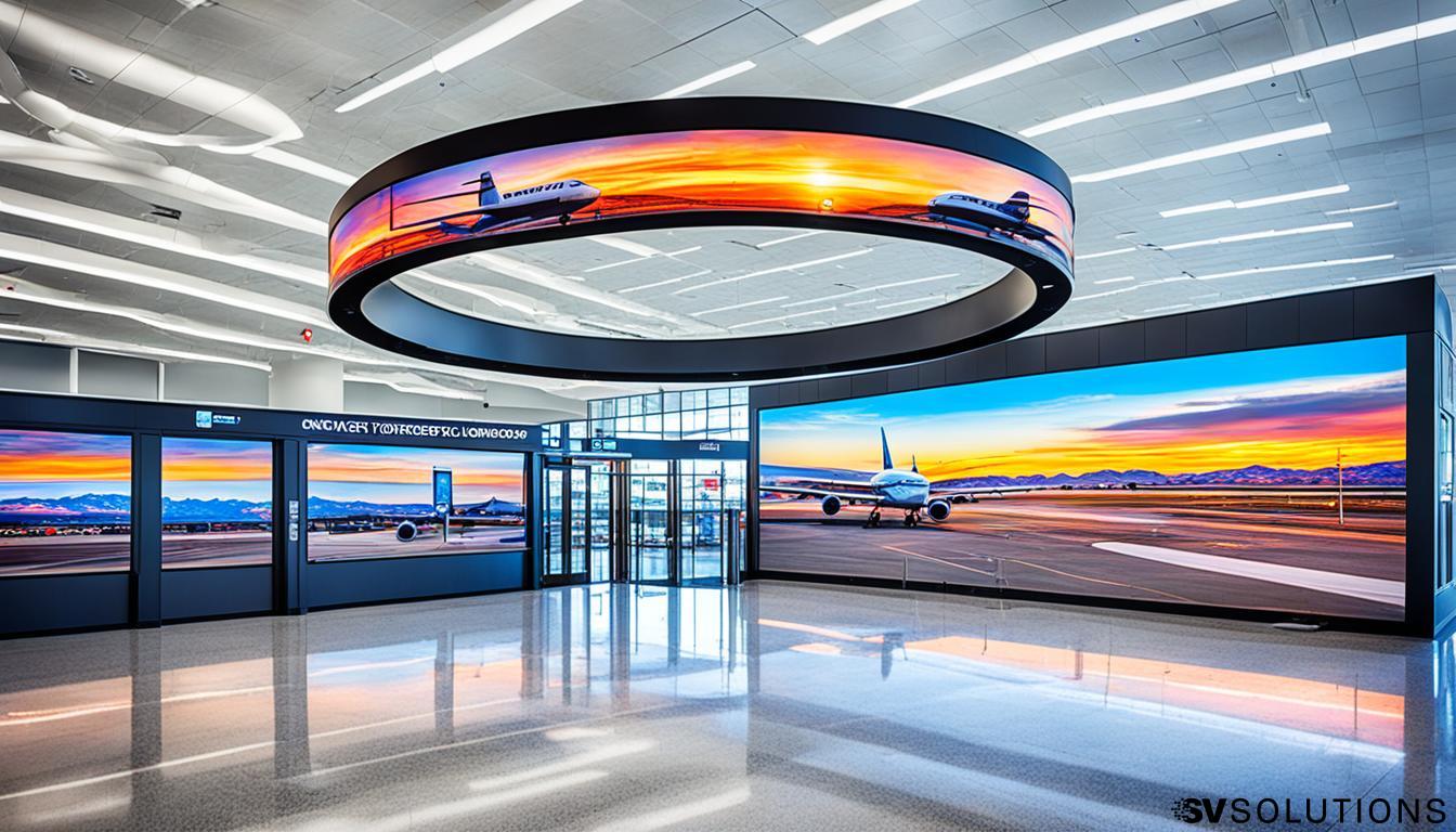 LED Wall for Airports in Rock Springs