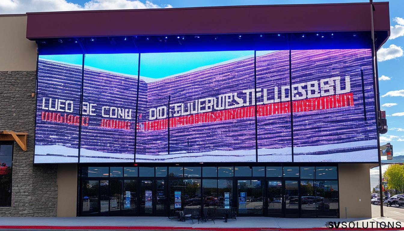 LED Wall for Storefront Advertising in Rock Springs