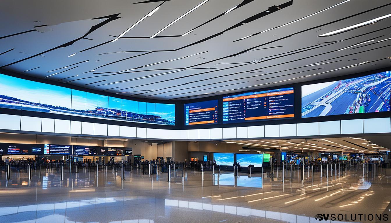 LED Wall for Airports in New Britain