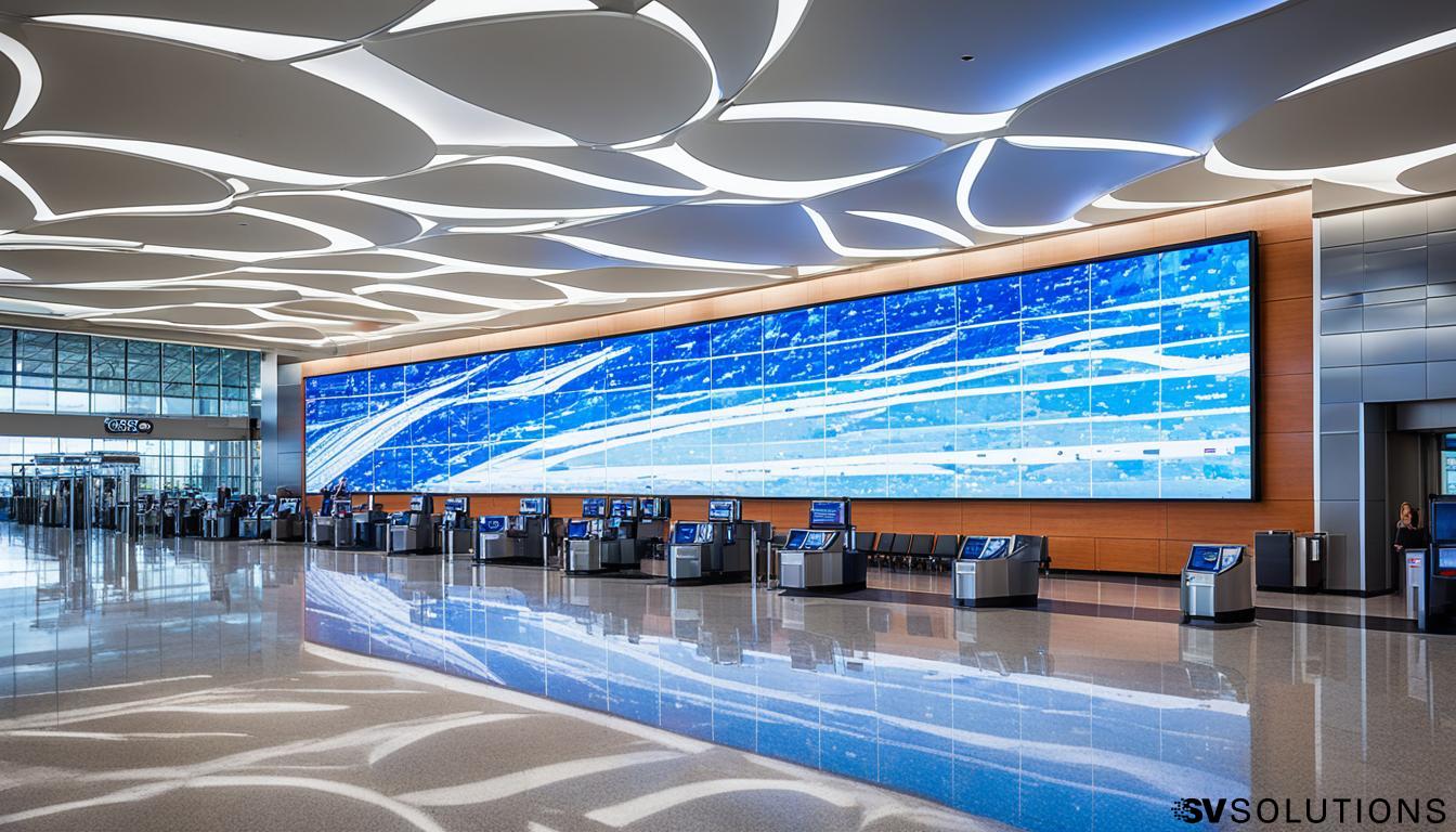 LED Wall for Airports in Waterbury