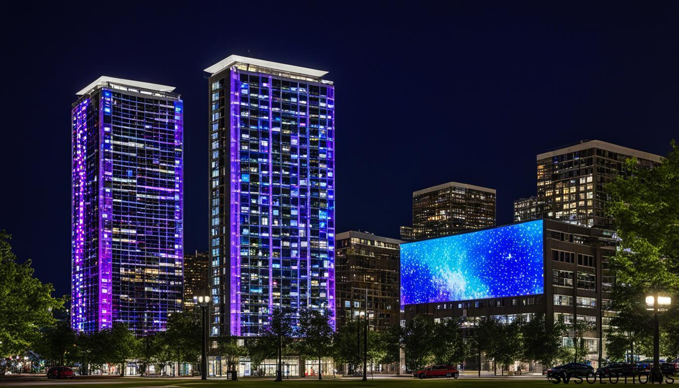 LED Wall for Apartment Buildings in Evanston