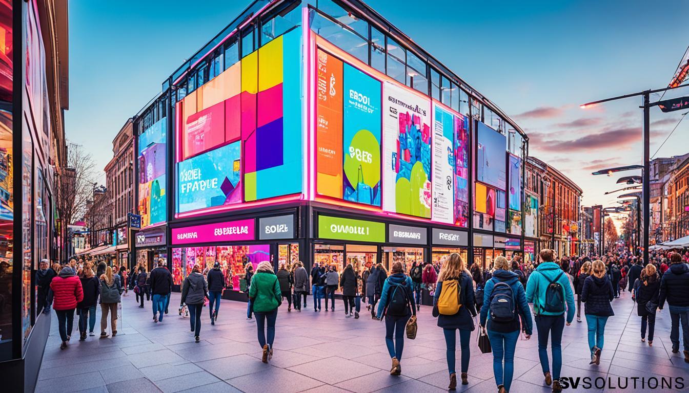LED Wall for Storefront Advertising in Evanston