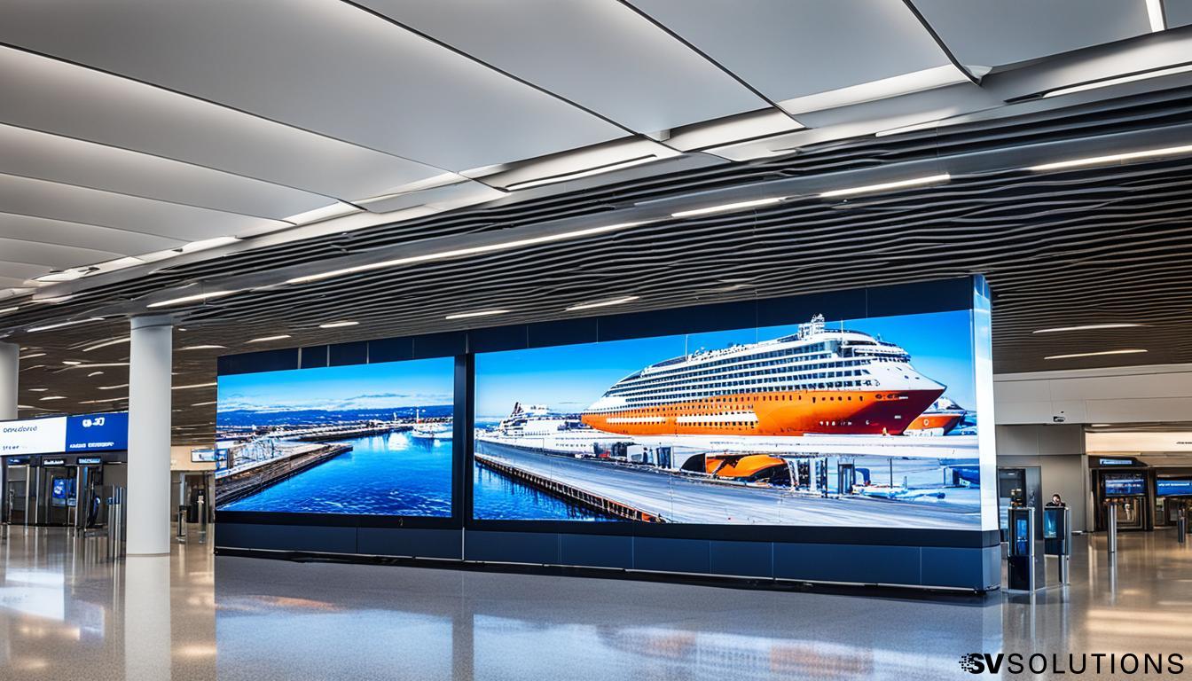 LED Wall for Airports in Havre