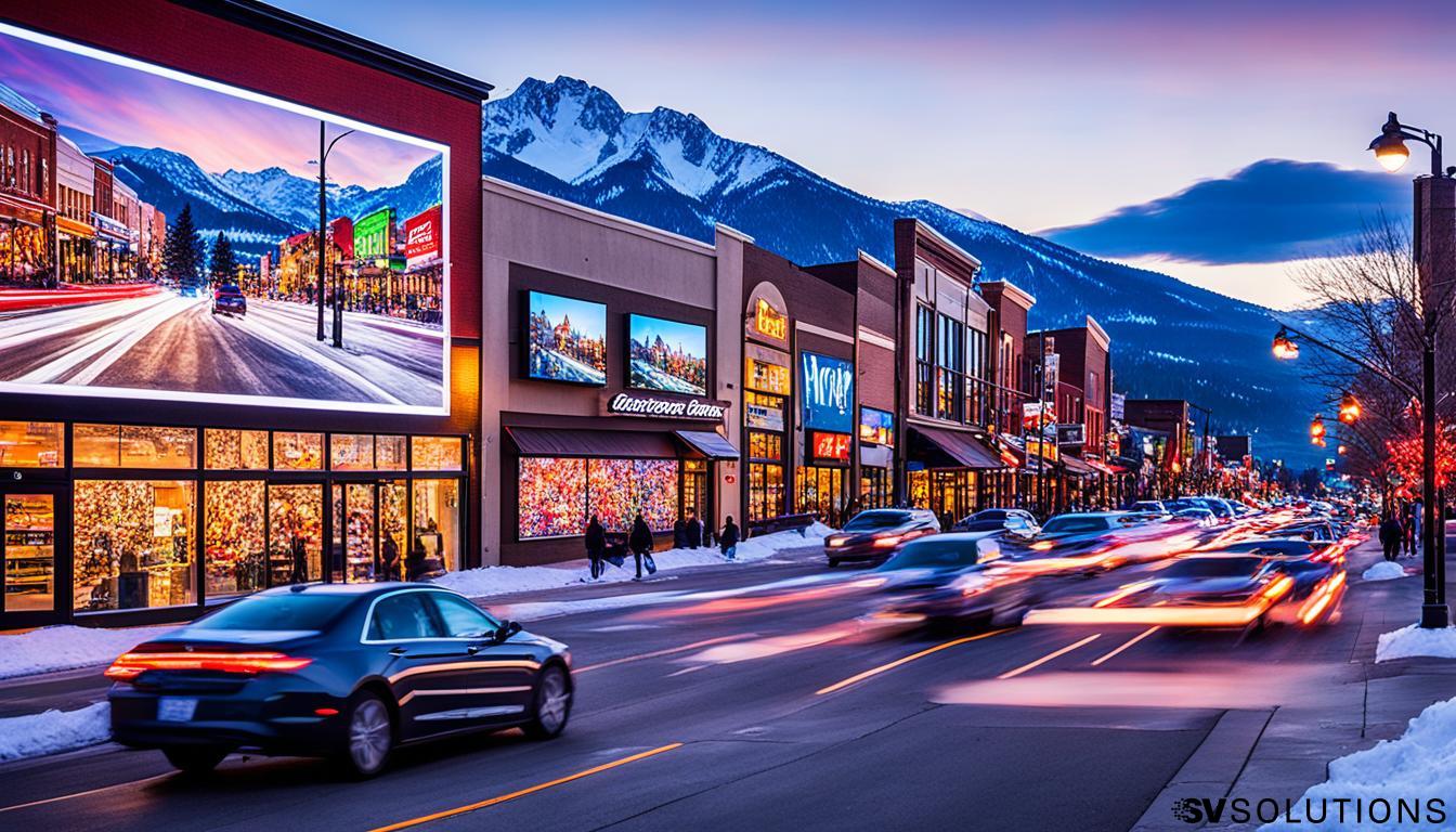 LED Wall for Storefront Advertising in Kalispell