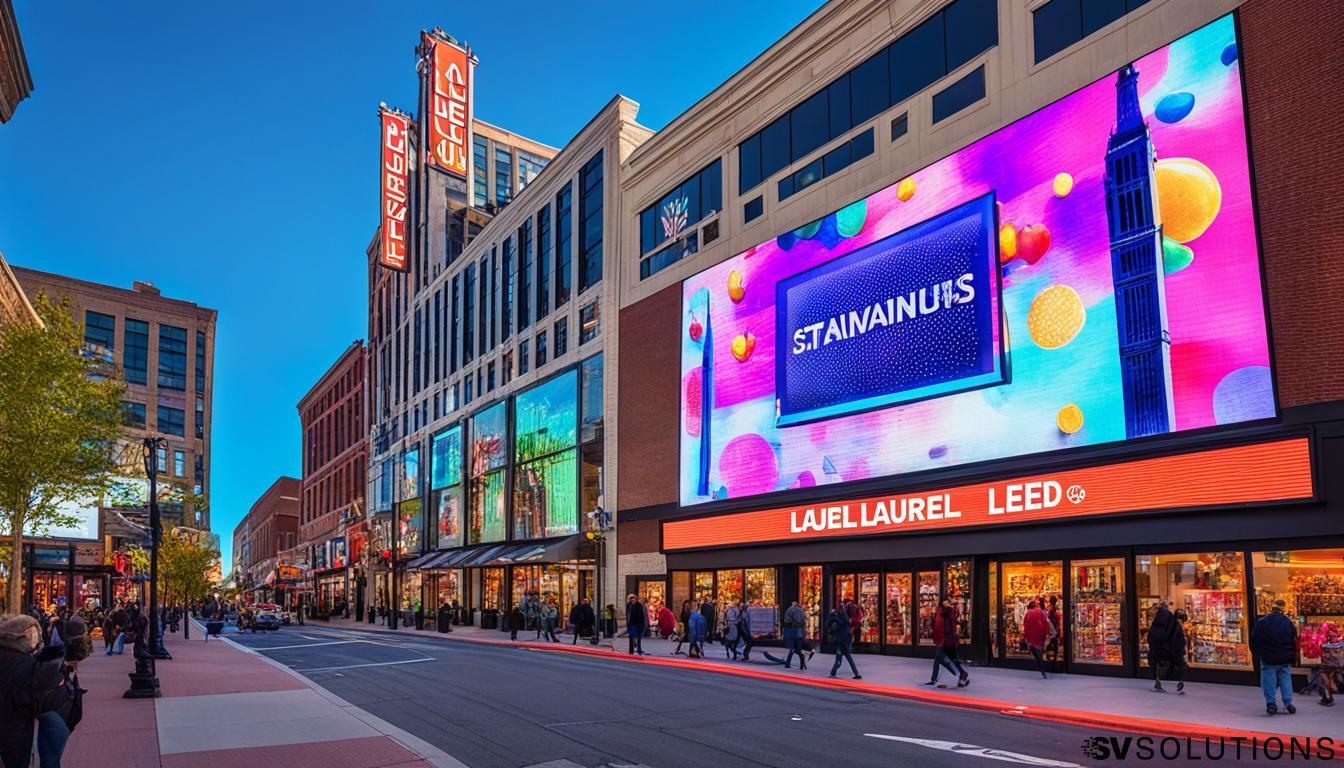 LED Wall for Storefront Advertising in Laurel
