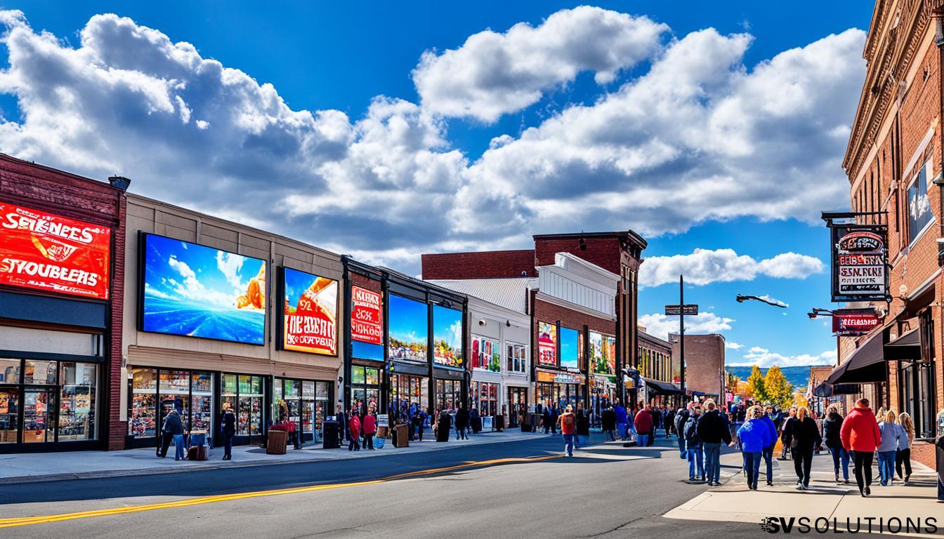 LED Wall for Storefront Advertising in Lewistown