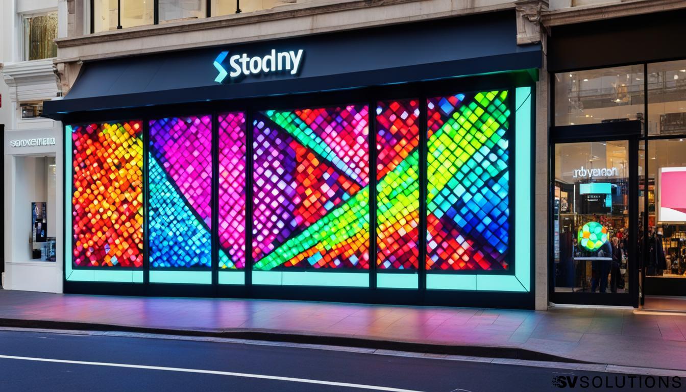 LED Wall for Storefront Advertising in Sidney