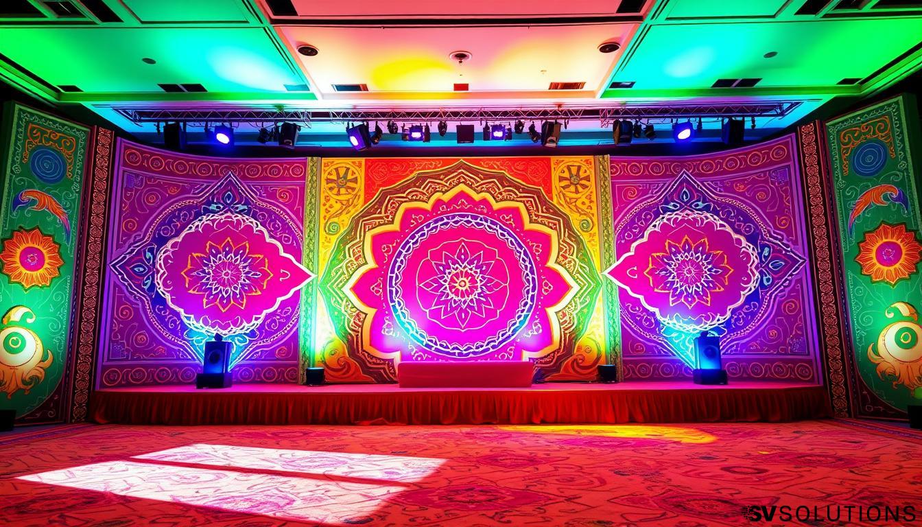 LED Backdrop for Sangeet in California City