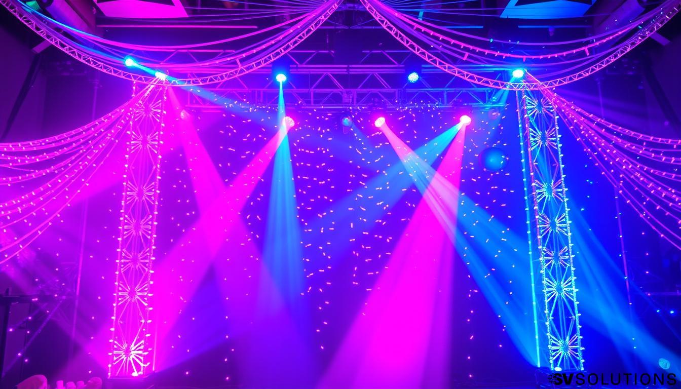 LED Backdrop for Sangeet in Lindsay