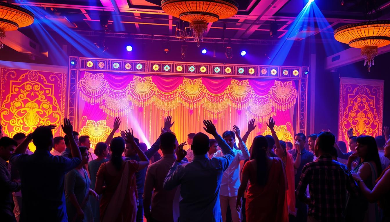 LED Backdrop for Sangeet