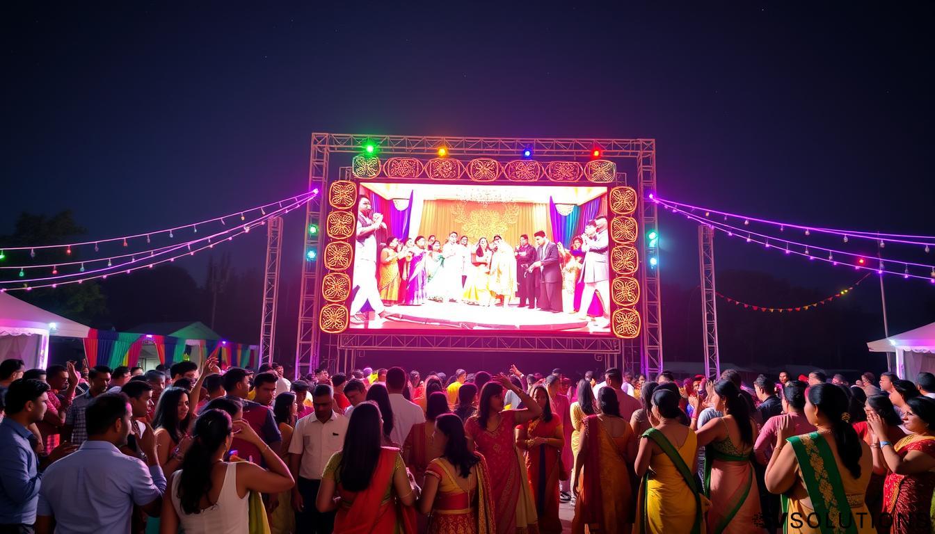 LED Screen for Sangeet Ceremony in Farmersville