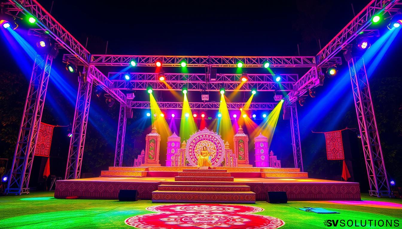 LED Stage for Sangeet in Tulare