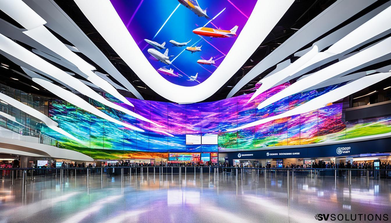 LED Wall for Airports in Stratford