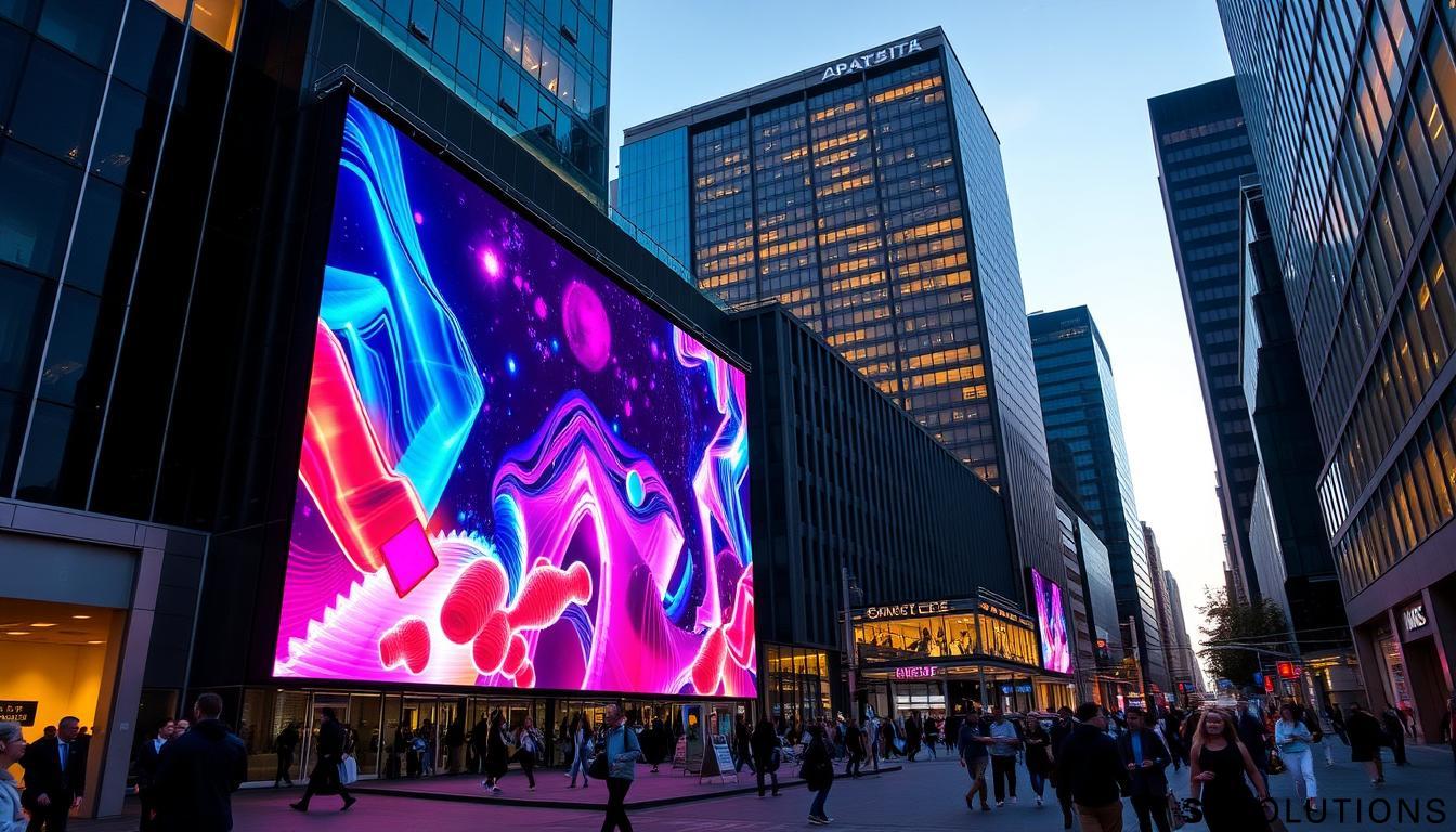 Large LED wall system in Salem