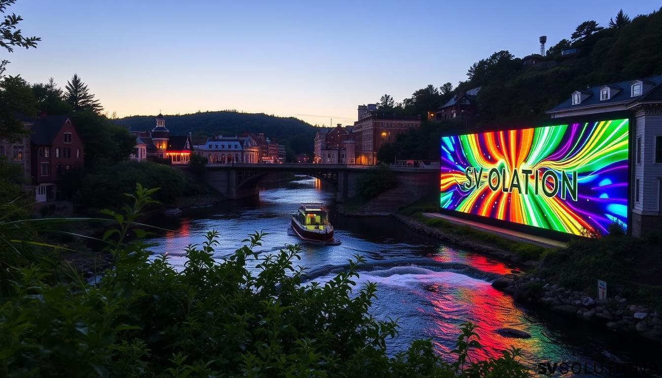 LED Wall in Bellows Falls