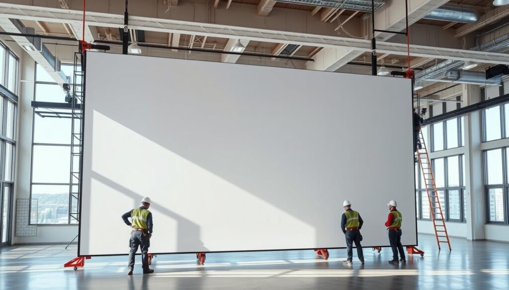 LED screen installation LED screen installation