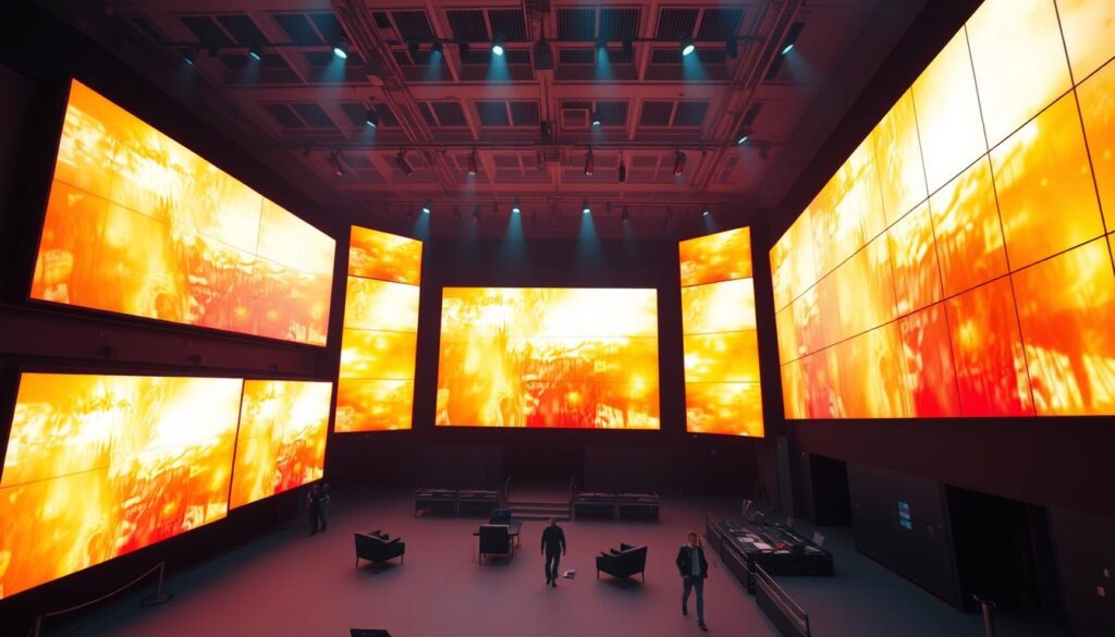 Large LED screens