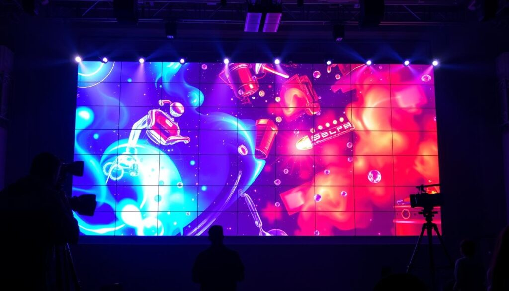 Video walls for events