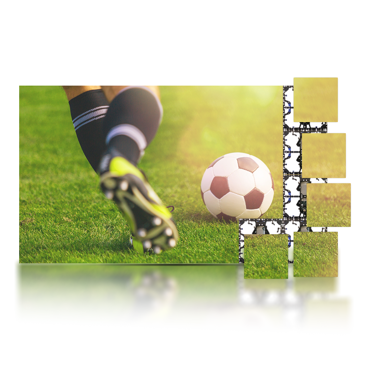 160” LUMINA 500 LED Display 1.5mm Video Wall Bundle – W11.5’ x H6.6’ LED Screen – W3.5m x H2.0m Complete Display Package for Church, Bar, Events, School and Virtual Production. HDMI Input