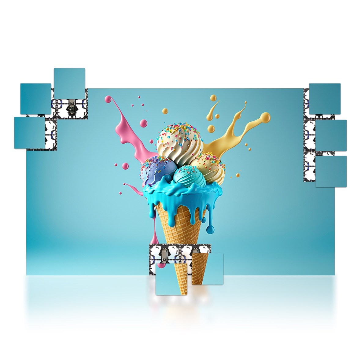 227″ LUMINA 500 LED Display 2.6mm Video Wall Bundle – W16.4’ x H9.8’ LED Screen – W5.0m x H3.0m Complete Display Package for Church, Bar, Events, School and Virtual Production. HDMI Input