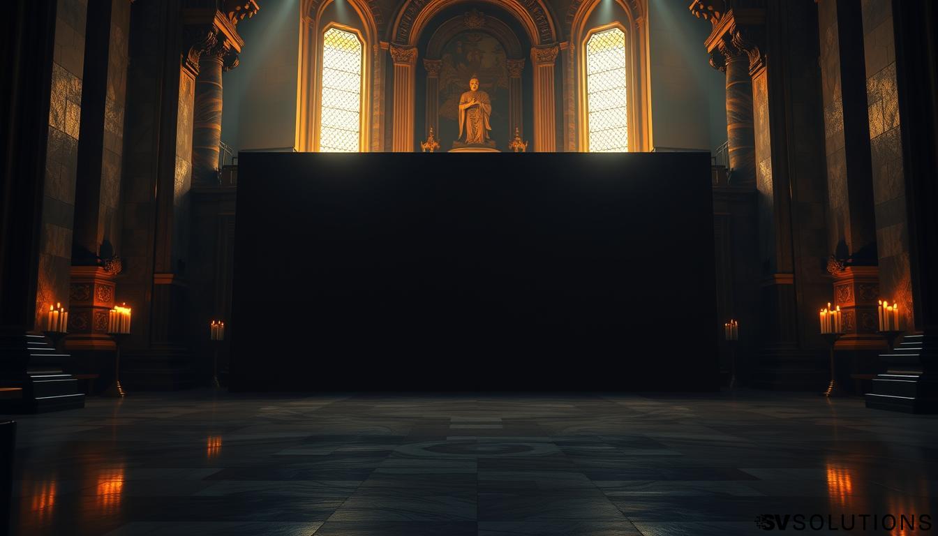 LED Screen in Temple