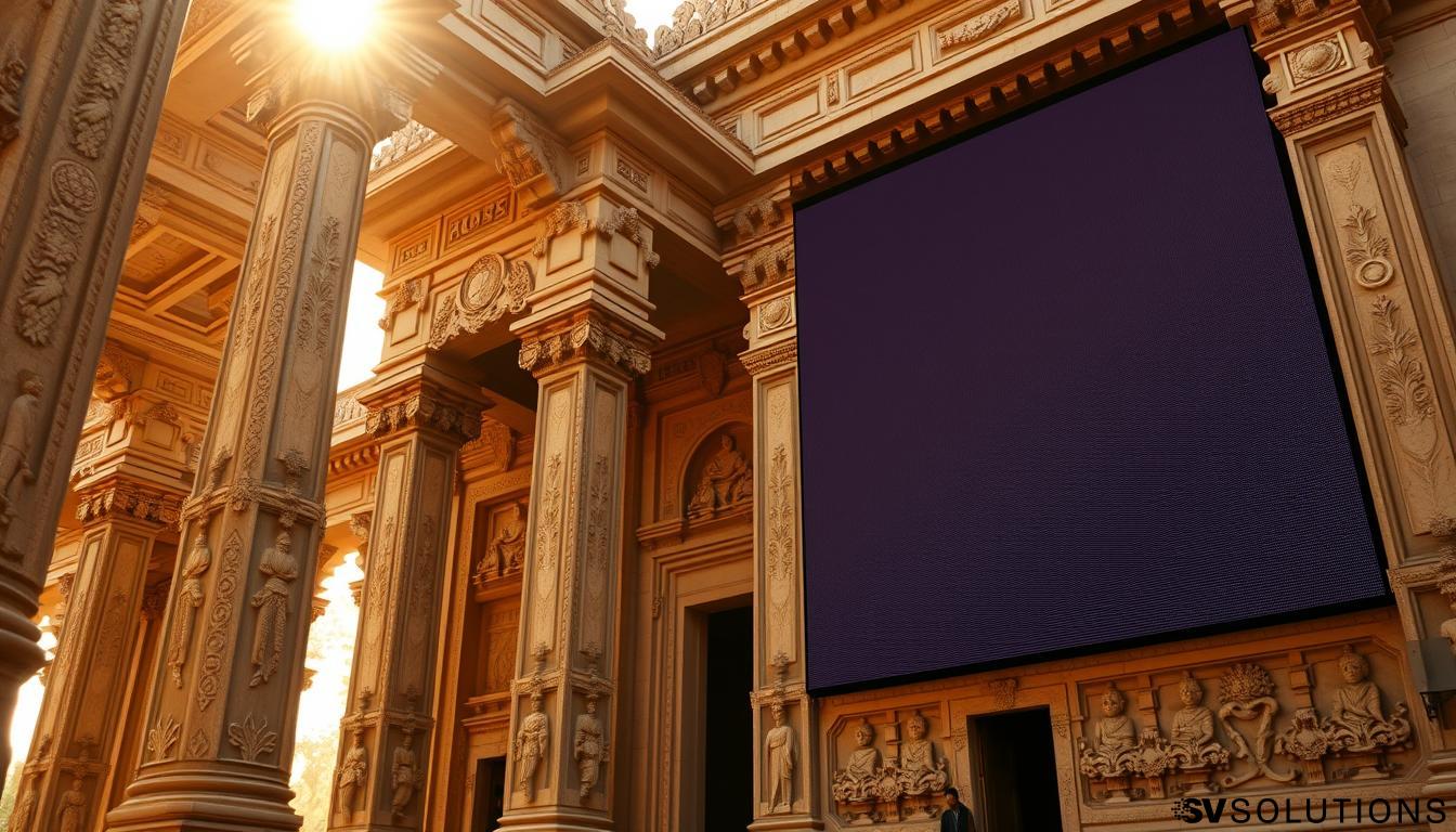 LED Wall in Temple