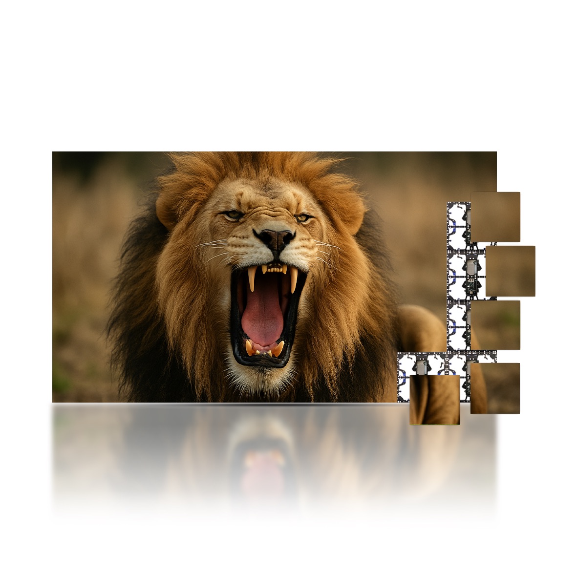 202” LUMINA 500 LED Display 2.6mm Video Wall Bundle – W14.7’ x H8.2’ LED Screen – W4.5m x H2.5m Complete Display Package for Church, Bar, Events, School and Virtual Production. HDMI Input